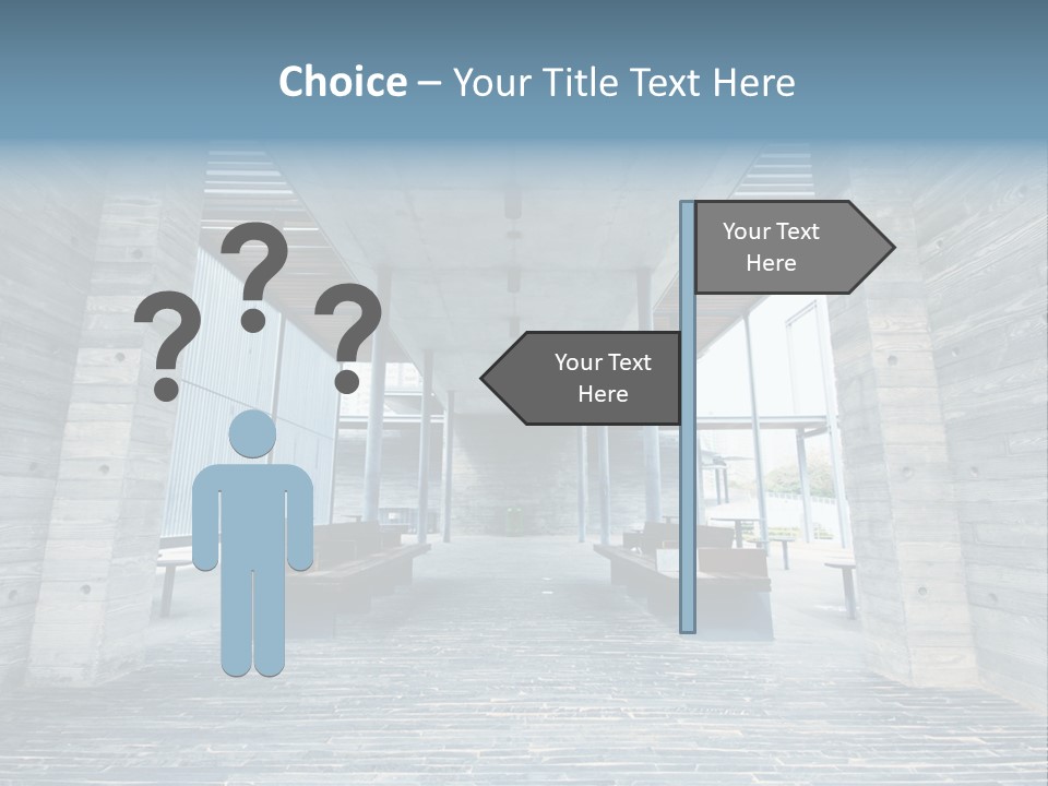 Empty Indoor Sunlight PowerPoint Template