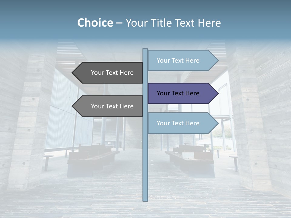 Empty Indoor Sunlight PowerPoint Template