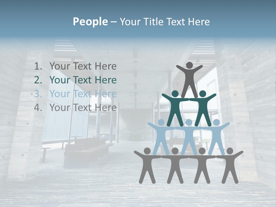 Empty Indoor Sunlight PowerPoint Template