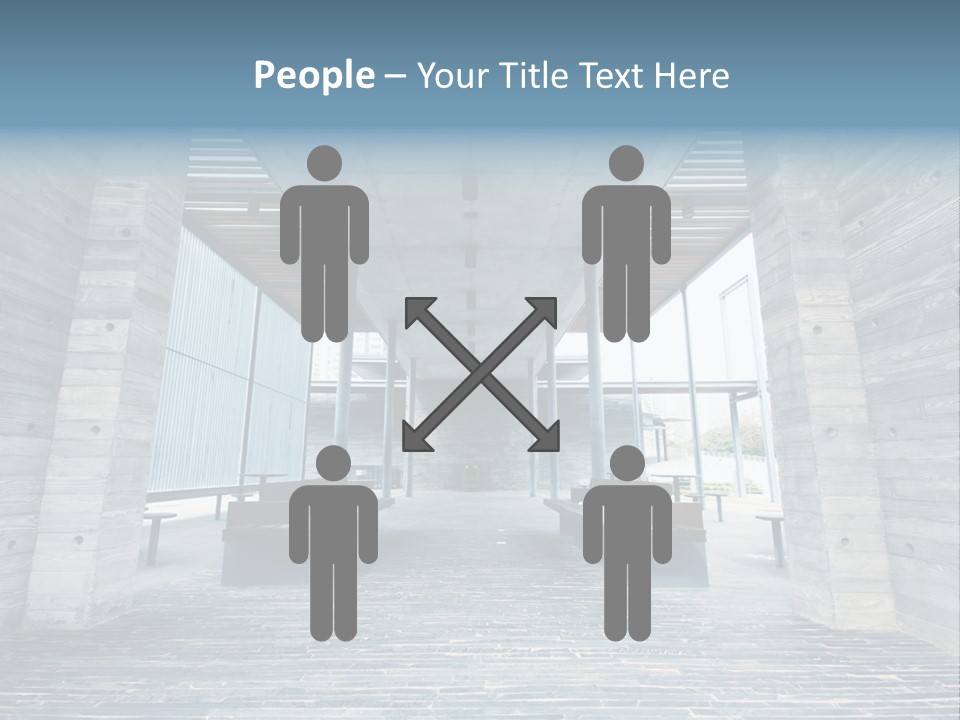 Empty Indoor Sunlight PowerPoint Template