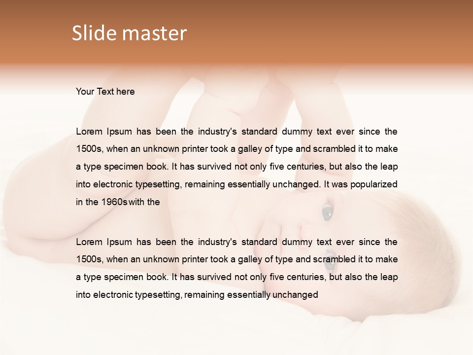 Beautiful Caucasian Care PowerPoint Template