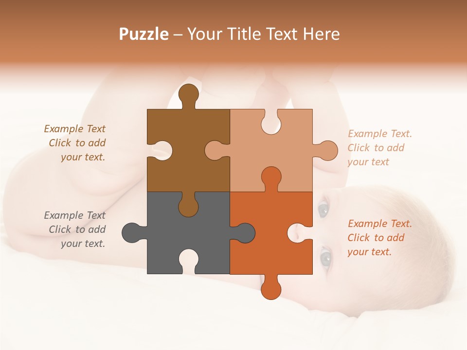 Beautiful Caucasian Care PowerPoint Template