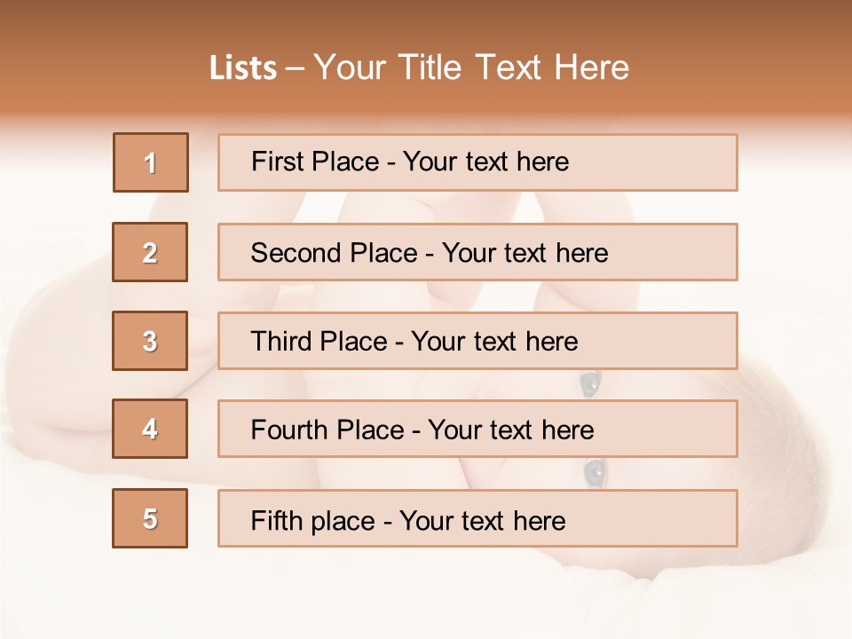 Beautiful Caucasian Care PowerPoint Template