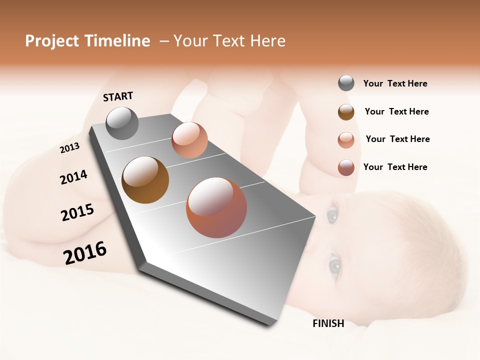 Beautiful Caucasian Care PowerPoint Template