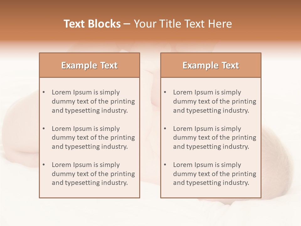 Beautiful Caucasian Care PowerPoint Template
