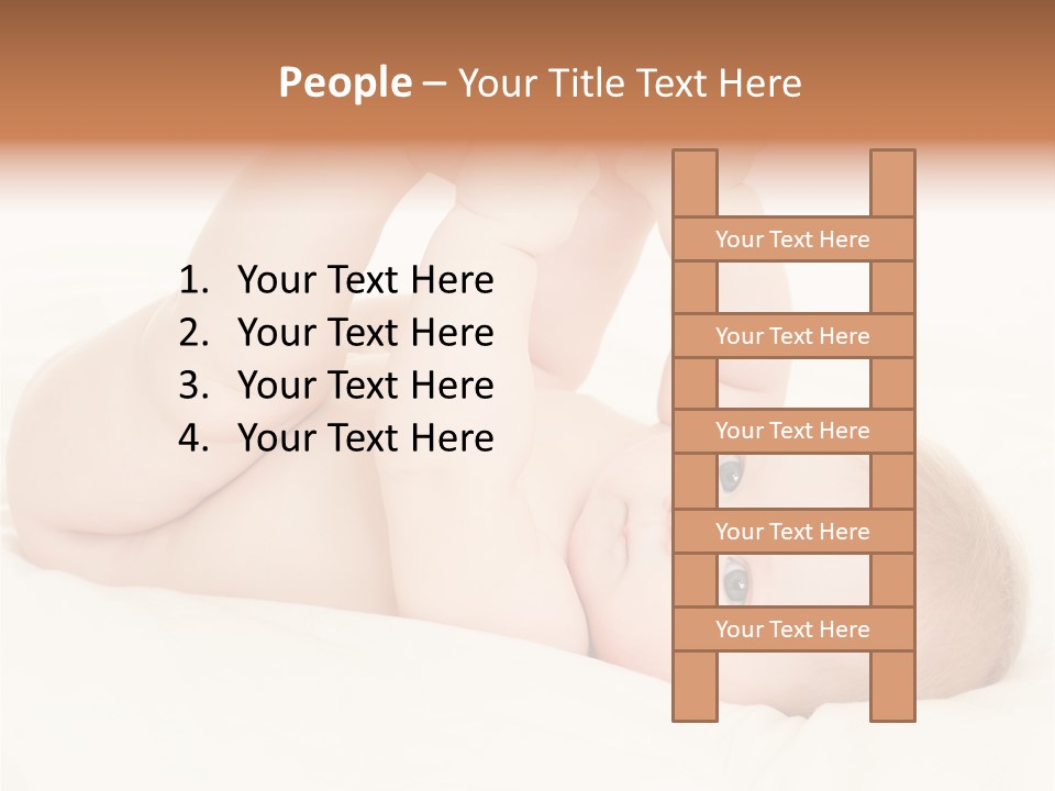 Beautiful Caucasian Care PowerPoint Template