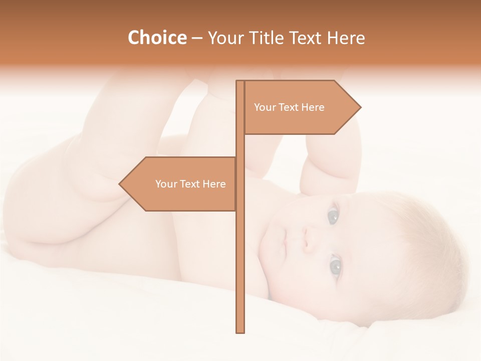 Beautiful Caucasian Care PowerPoint Template