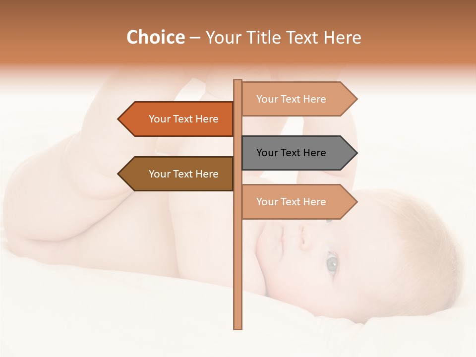 Beautiful Caucasian Care PowerPoint Template