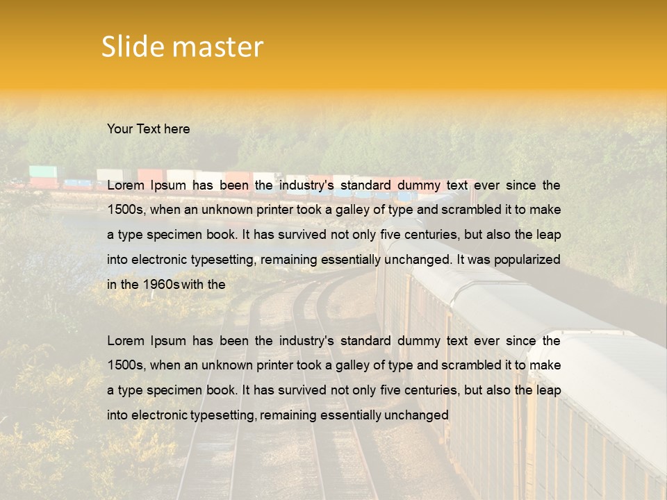 Metal Carriage Service PowerPoint Template