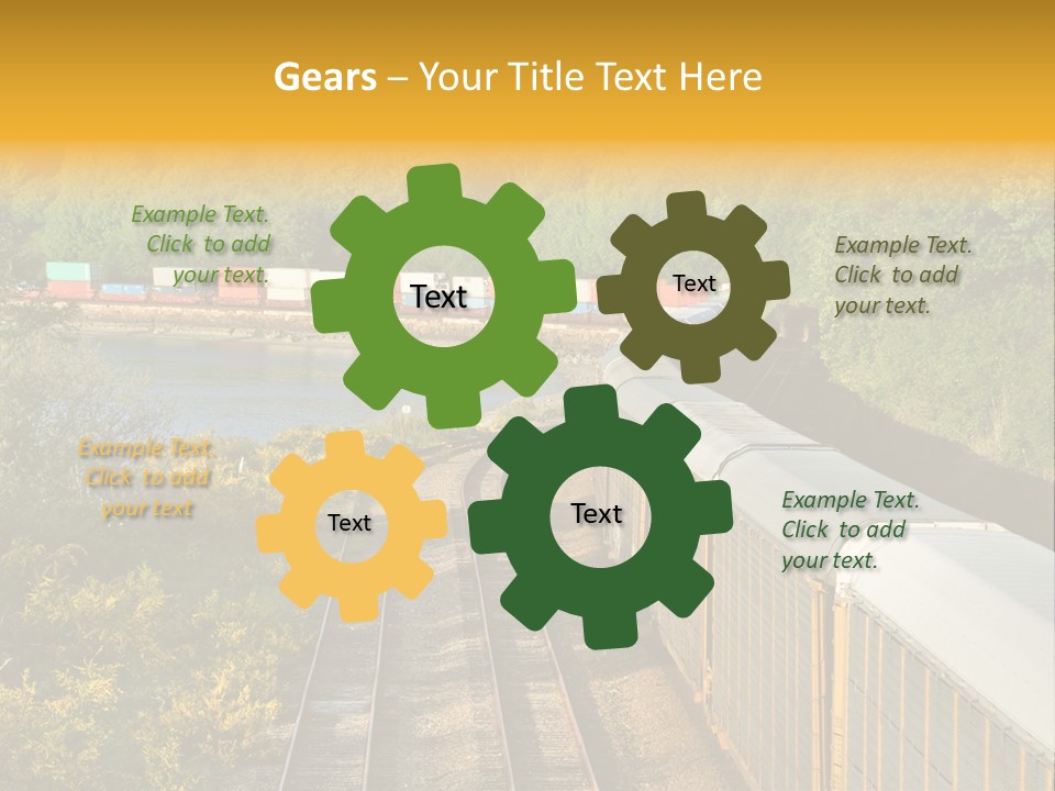 Metal Carriage Service PowerPoint Template