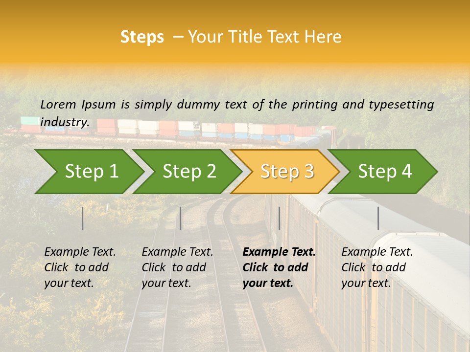 Metal Carriage Service PowerPoint Template