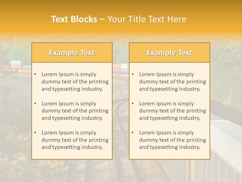 Metal Carriage Service PowerPoint Template