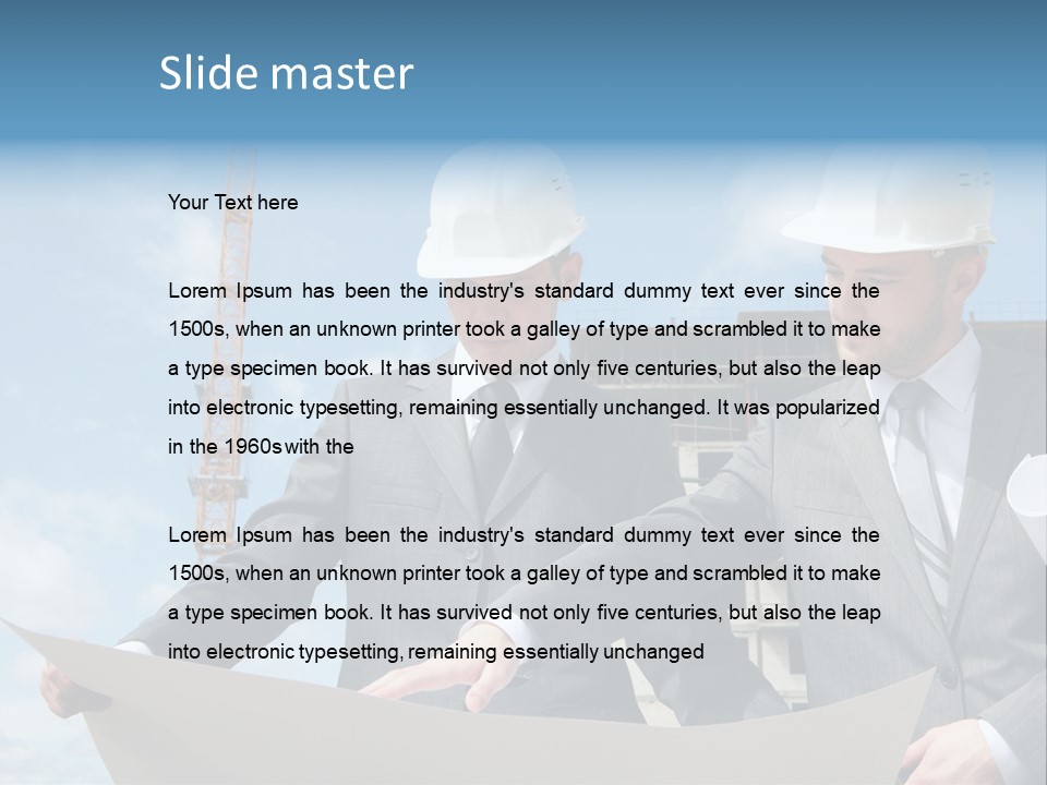 Hold Employee Engineering PowerPoint Template