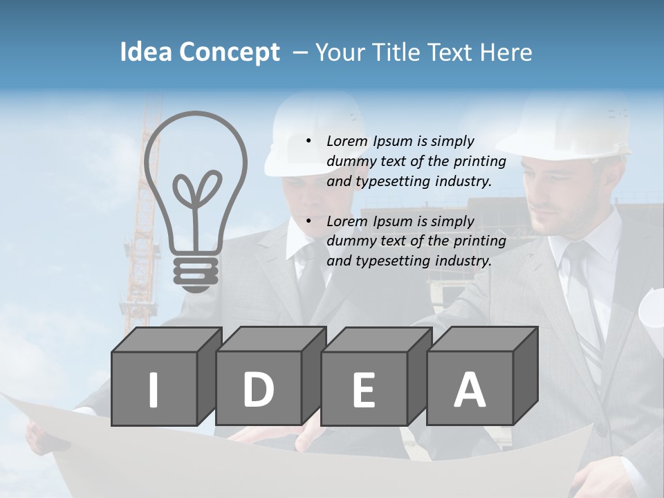 Hold Employee Engineering PowerPoint Template