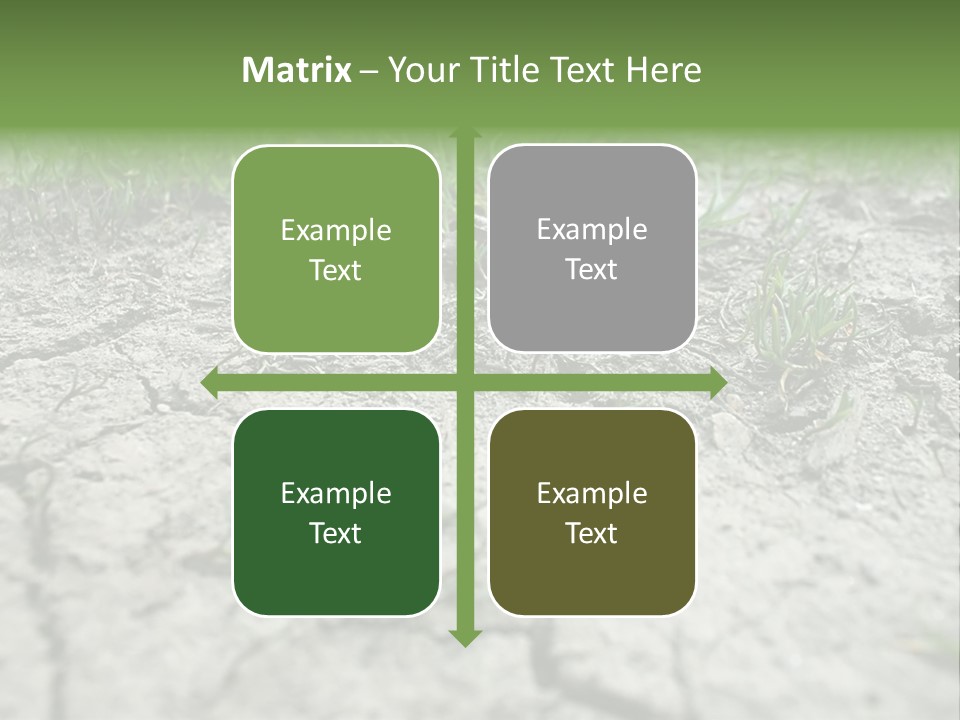 A Field Of Grass With Dirt And Grass Growing Out Of It PowerPoint Template