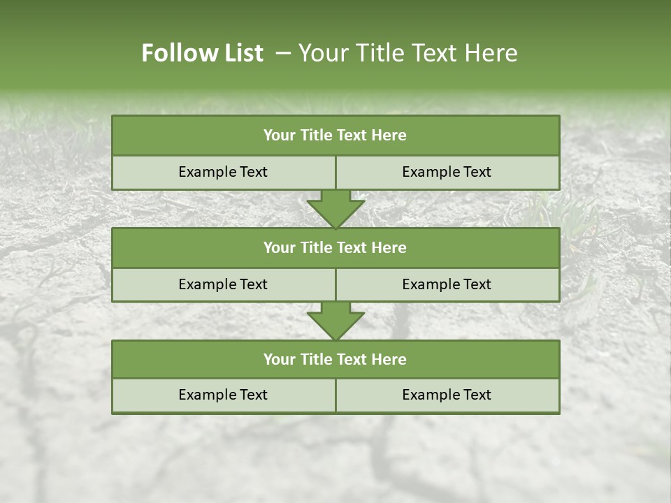 A Field Of Grass With Dirt And Grass Growing Out Of It PowerPoint Template