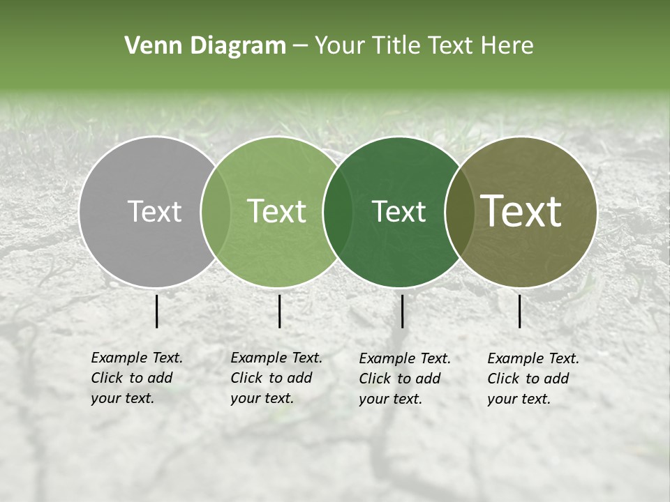A Field Of Grass With Dirt And Grass Growing Out Of It PowerPoint Template