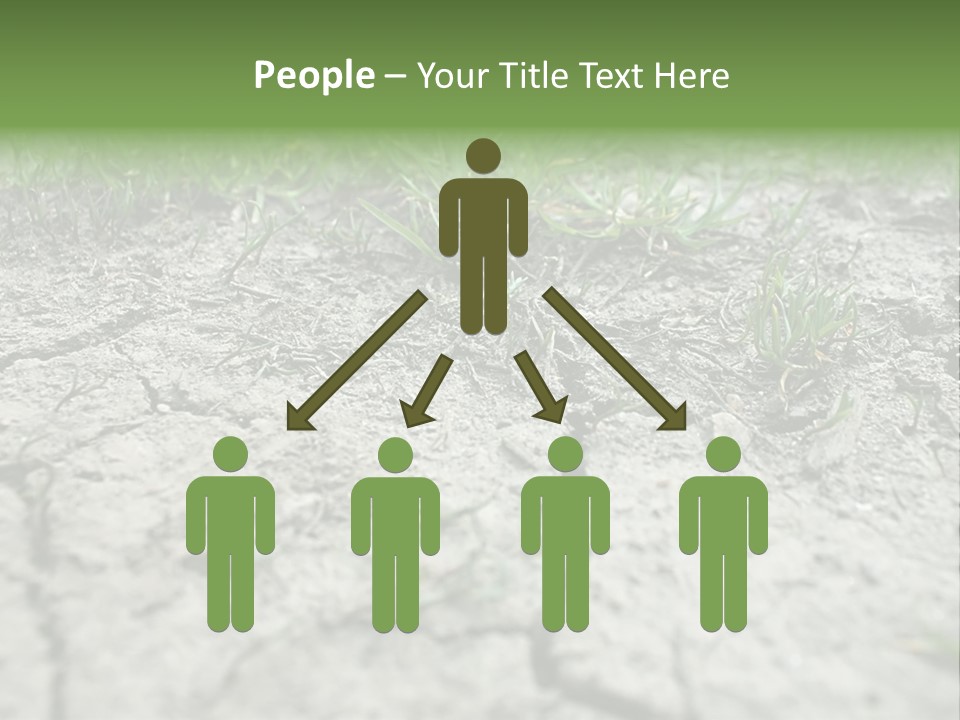 A Field Of Grass With Dirt And Grass Growing Out Of It PowerPoint Template