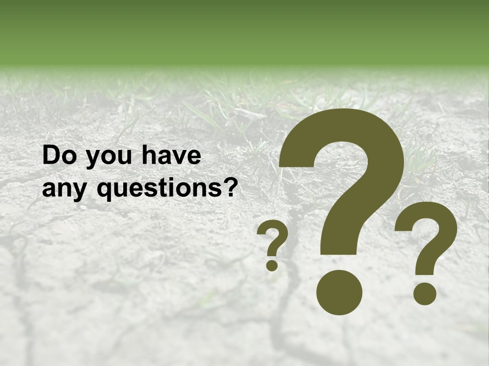 A Field Of Grass With Dirt And Grass Growing Out Of It PowerPoint Template