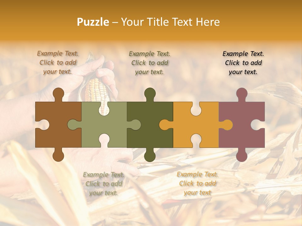 Worker Grain Holding PowerPoint Template