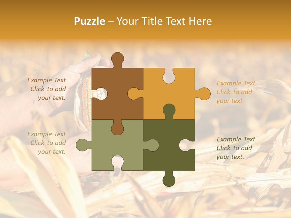 Worker Grain Holding PowerPoint Template