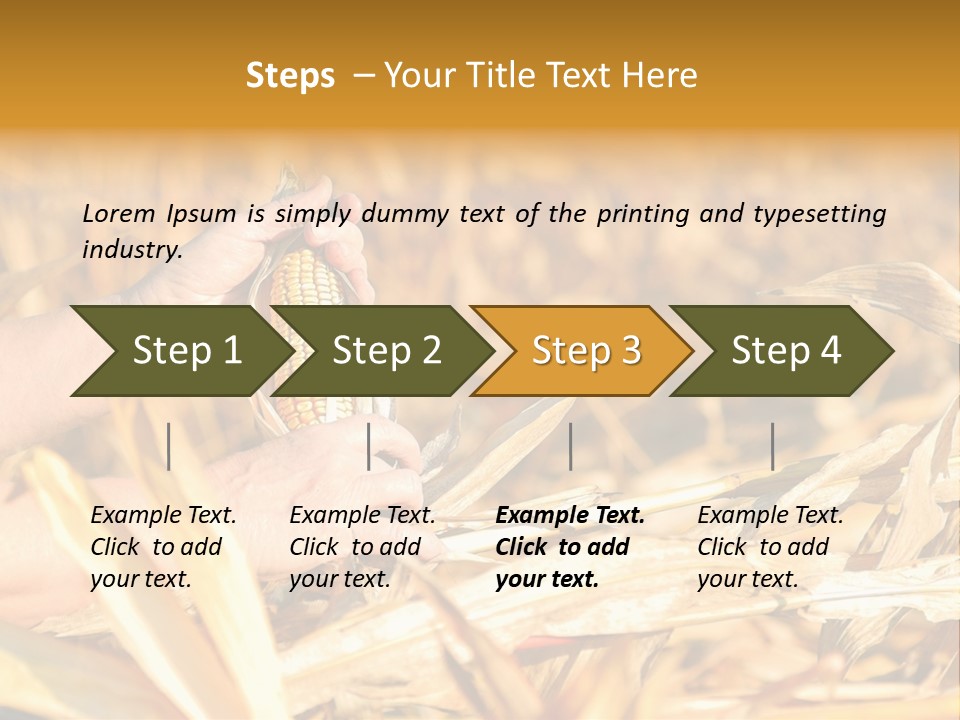 Worker Grain Holding PowerPoint Template