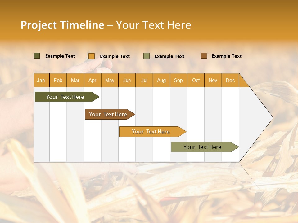 Worker Grain Holding PowerPoint Template