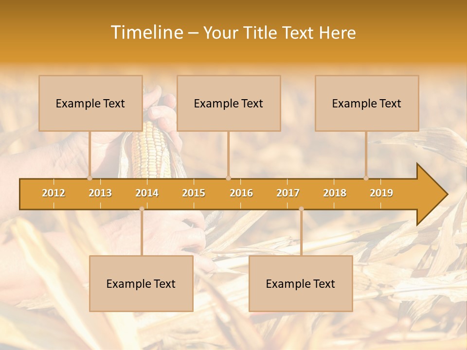 Worker Grain Holding PowerPoint Template