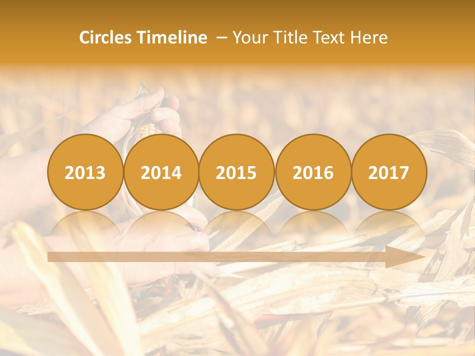 Worker Grain Holding PowerPoint Template