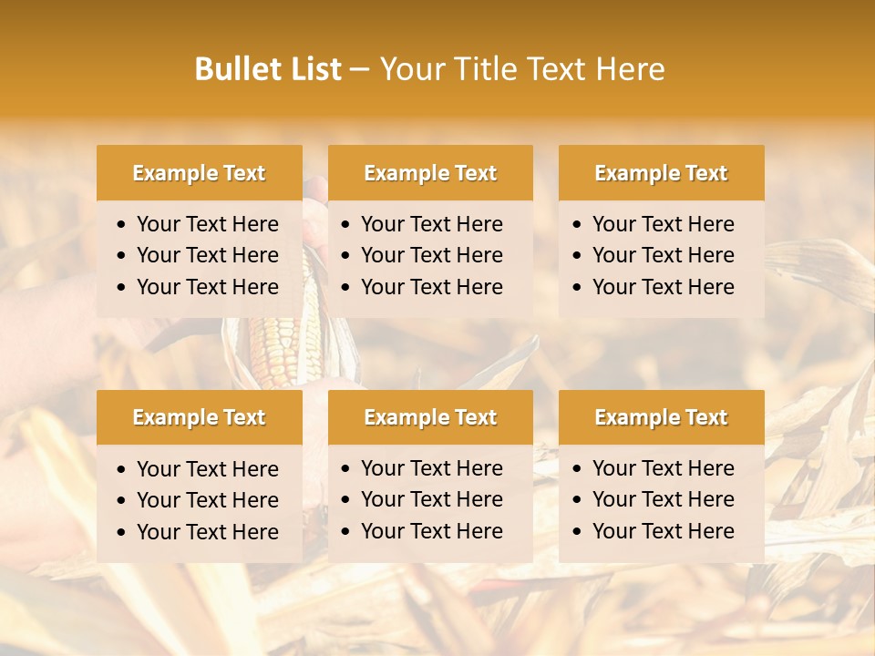 Worker Grain Holding PowerPoint Template