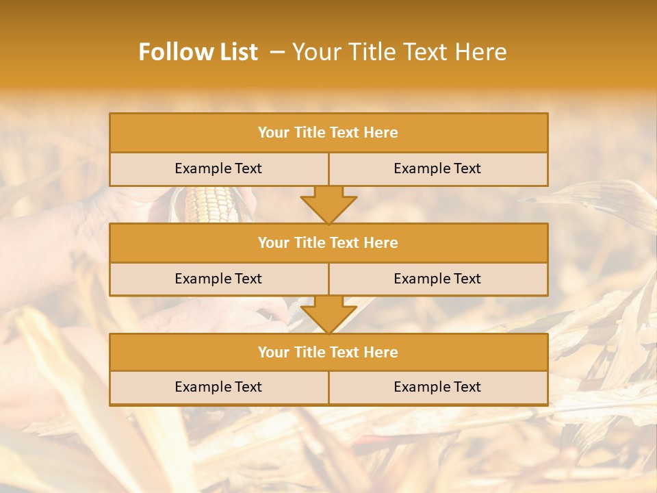 Worker Grain Holding PowerPoint Template