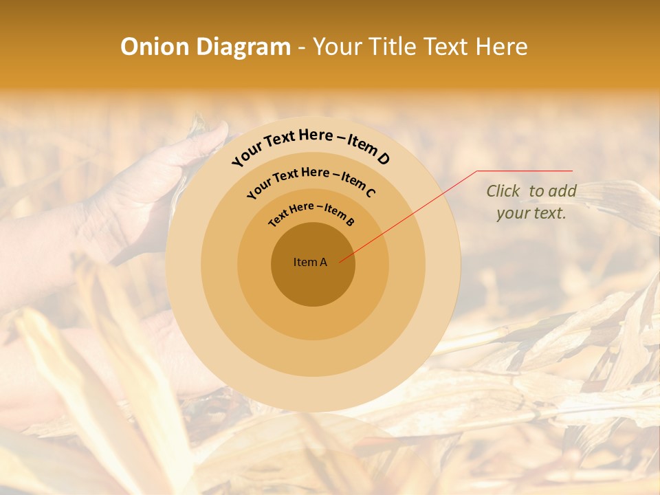 Worker Grain Holding PowerPoint Template