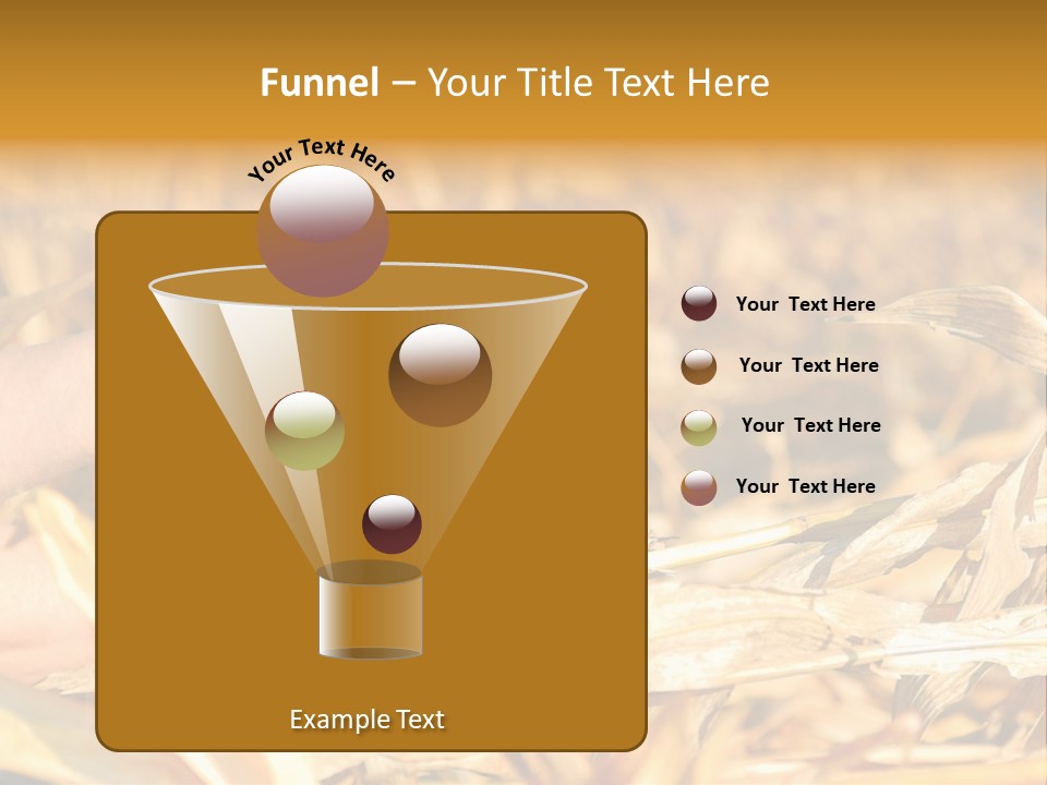 Worker Grain Holding PowerPoint Template