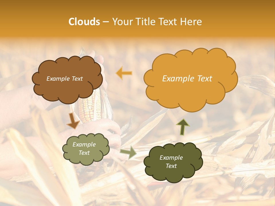 Worker Grain Holding PowerPoint Template