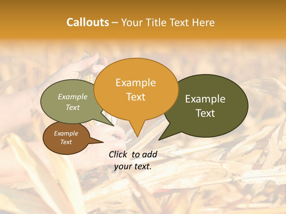 Worker Grain Holding PowerPoint Template