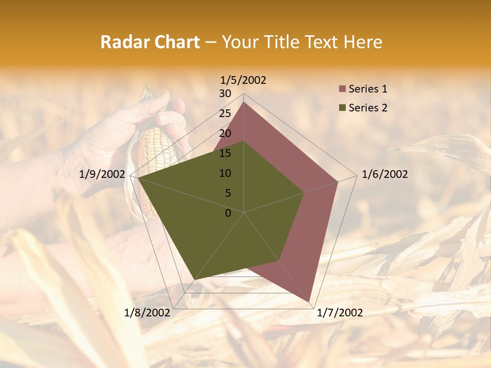 Worker Grain Holding PowerPoint Template