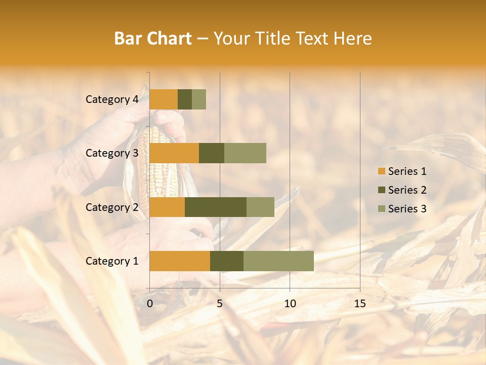 Worker Grain Holding PowerPoint Template