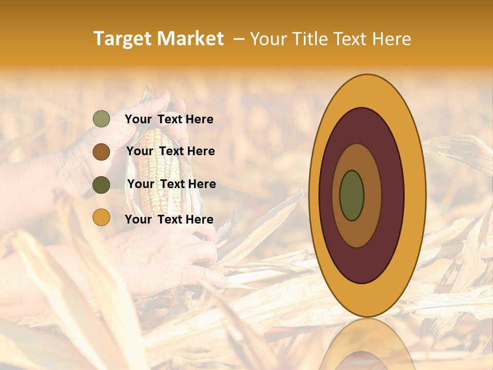 Worker Grain Holding PowerPoint Template