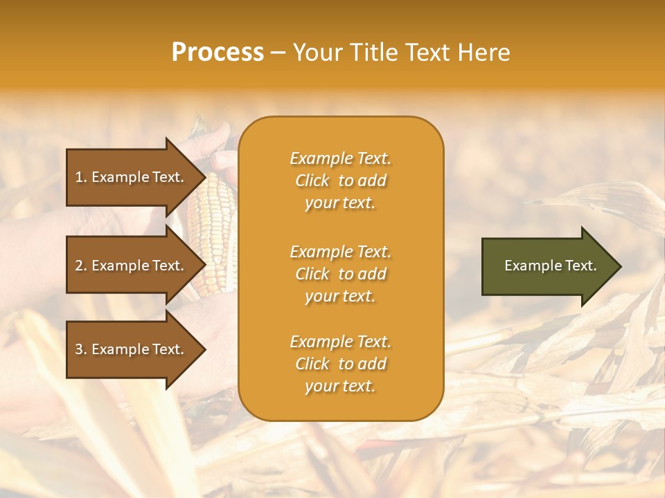 Worker Grain Holding PowerPoint Template