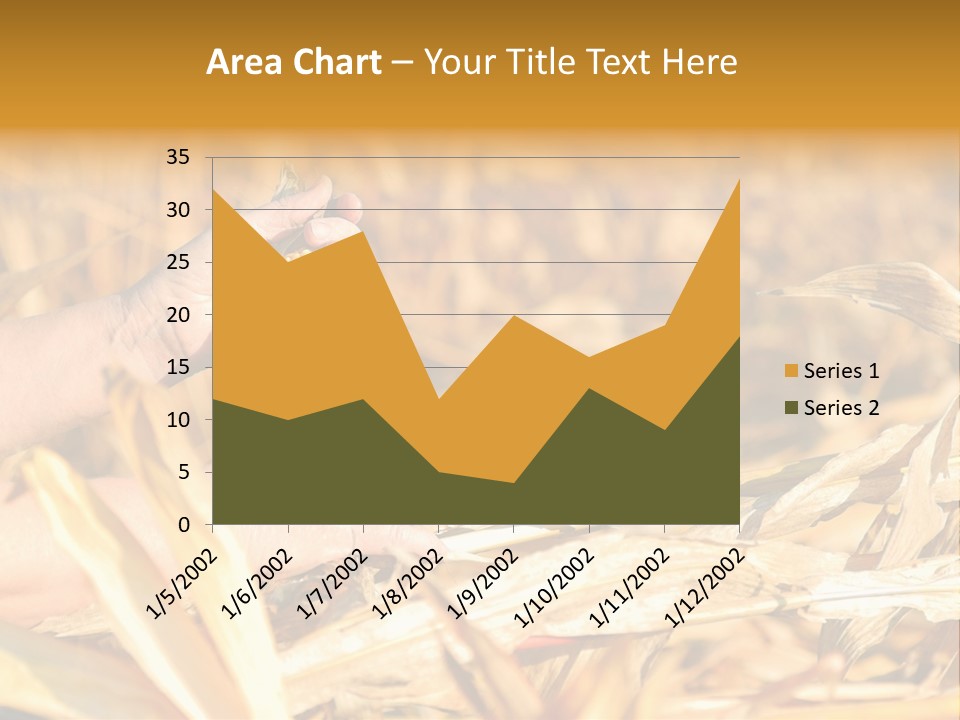 Worker Grain Holding PowerPoint Template