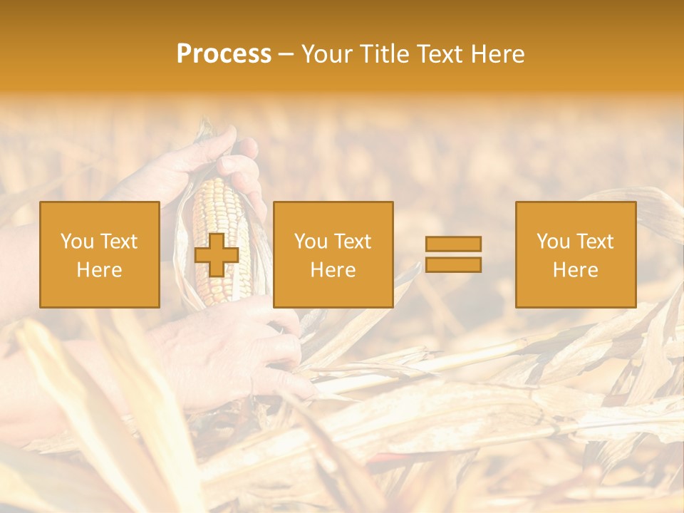 Worker Grain Holding PowerPoint Template