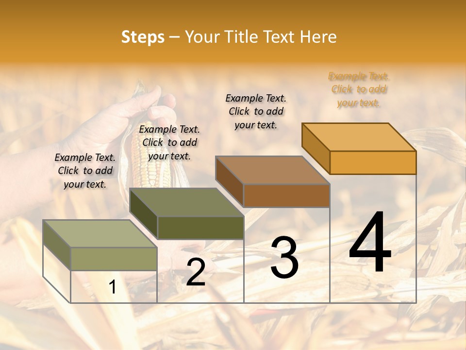 Worker Grain Holding PowerPoint Template