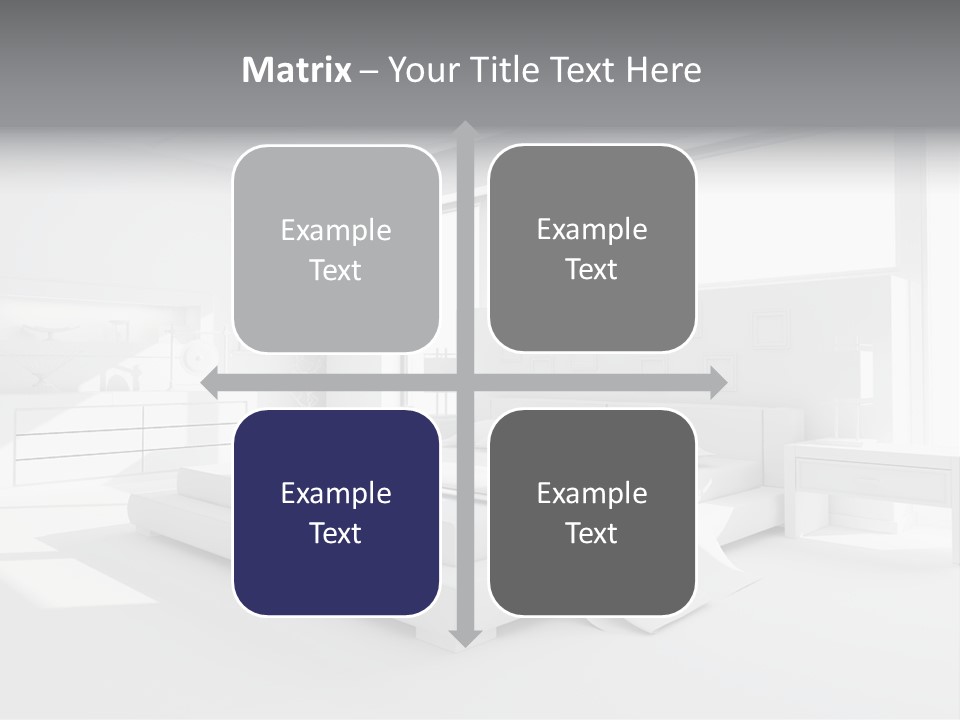 Contemporary Interior Bedroom PowerPoint Template