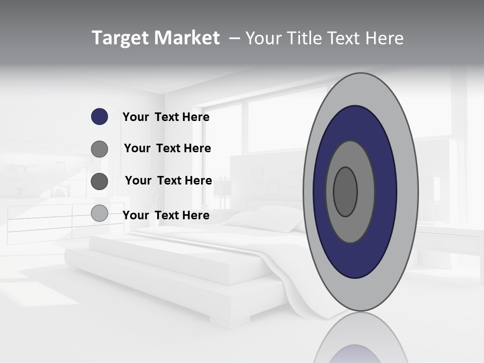 Contemporary Interior Bedroom PowerPoint Template