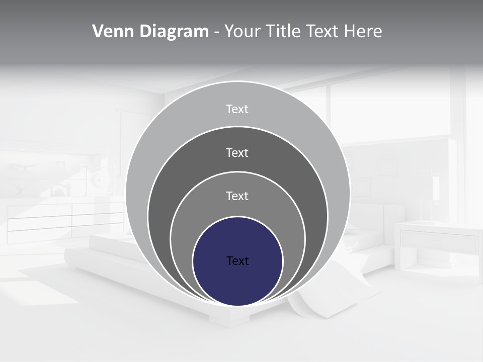 Contemporary Interior Bedroom PowerPoint Template