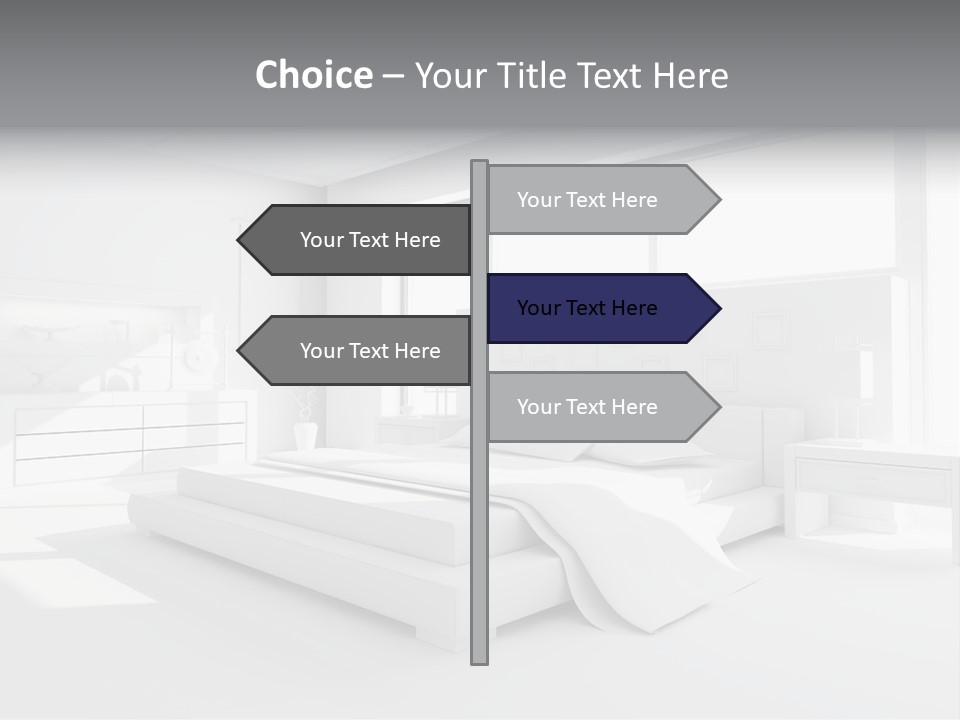 Contemporary Interior Bedroom PowerPoint Template
