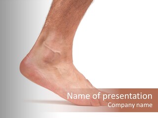 Body Clean Barefooted PowerPoint Template