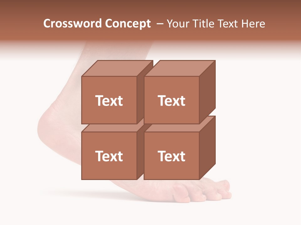 Body Clean Barefooted PowerPoint Template
