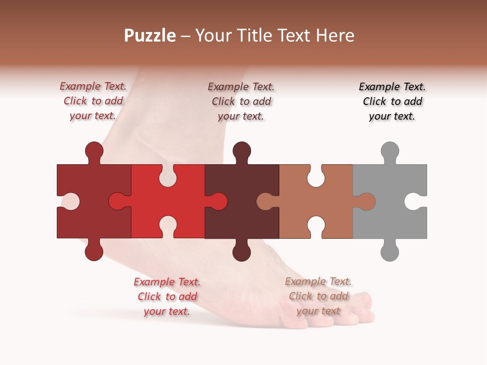 Body Clean Barefooted PowerPoint Template