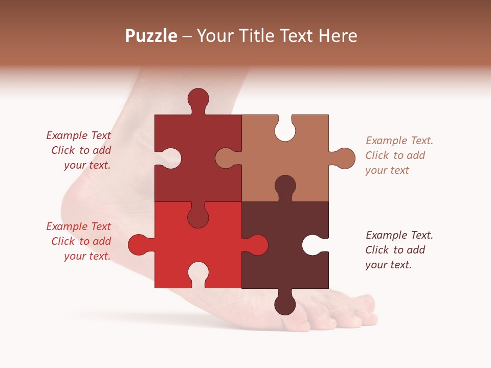 Body Clean Barefooted PowerPoint Template